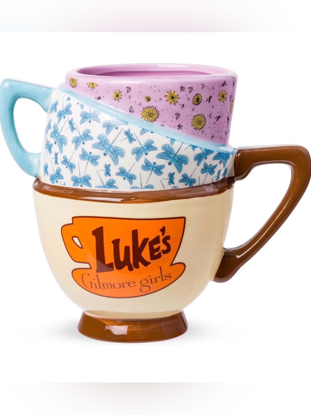 Gilmore Girls * Luke’s Diner * Dragonfly Inn Stacked Coffee Mug - NEW